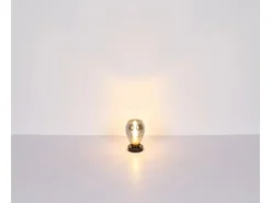 Globo Wandlampe Fanni 1-flammig Schwarz matt-Rauchfarben 150 x 480 mm