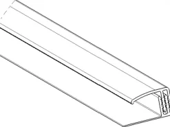 Grosfillex Abschlußprofil klippbar Weiß 8 mm - 10 mm