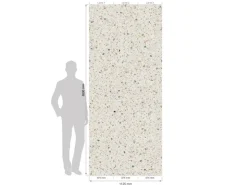 Grosfillex Wandpaneele Element 3D Optik New Terrazzo White 260 cm x 37,5 cm