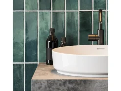 Grosfillex Wandpaneele Element 3D Optik Vertical Tiles Lagoon 260 cm x 37,5 cm