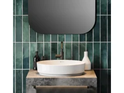 Grosfillex Wandpaneele Element 3D Optik Vertical Tiles Lagoon 260 cm x 37,5 cm