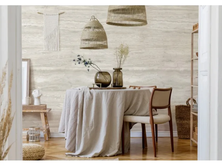 Grosfillex Wandpaneele Element 3D Optik Romano Bianco Matt 260 cm x 37,5 cm