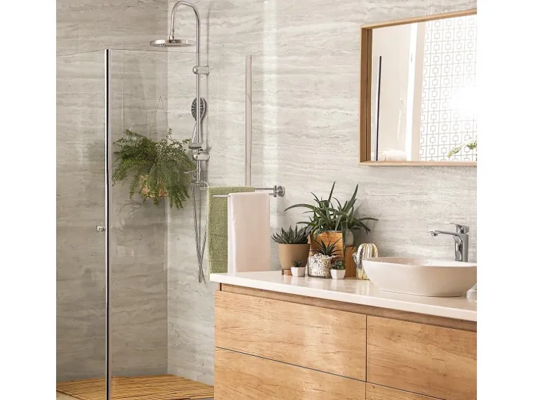 Grosfillex Wandpaneele Element 3D Optik Romano Bianco Matt 260 cm x 37,5 cm