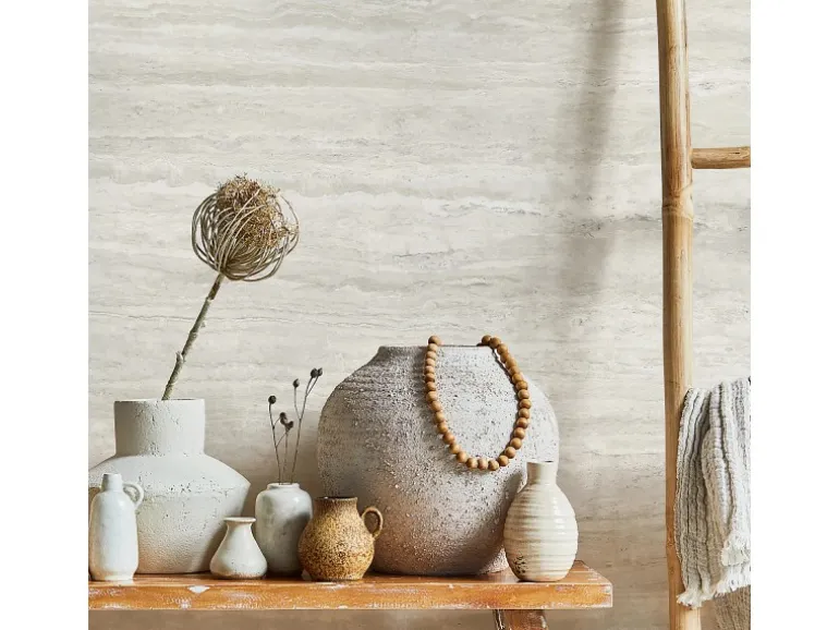 Grosfillex Wandpaneele Element 3D Optik Romano Bianco Matt 260 cm x 37,5 cm