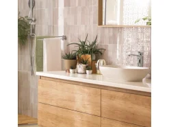 Grosfillex Wandpaneele Element 3D Optik Vertical Tiles Rose 260 cm x 37,5 cm