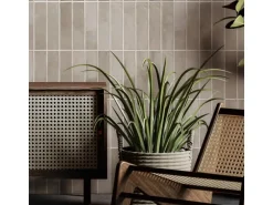 Grosfillex Wandpaneele Element 3D Optik Vertical Tiles Greige 260 cm x 37,5 cm