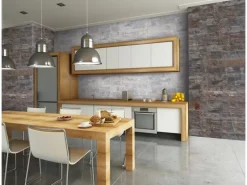 Grosfillex Wandverkleidung Element 3D Optik Oxid 260 cm x 37,5 cm