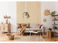 Grosfillex Wandverkleidung Element 3D Optik Linio 260 cm x 37,5 cm Ash Light