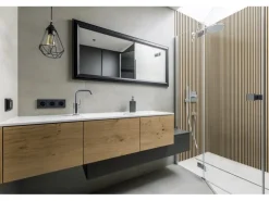 Grosfillex Wandverkleidung Element 3D Optik Linio 260 cm x 37,5 cm Ash