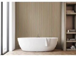 Grosfillex Wandverkleidung Element 3D Optik Linio 260 cm x 37,5 cm Ash