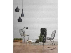 Grosfillex Wandverkleidung Element 3D Optik Ziegel Weiß 260 cm x 37,5 cm