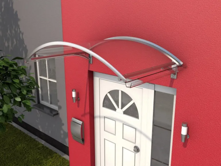 Gutta Bogenvordach BV Secco Klar 32 cm x 150 cm x 90 cm