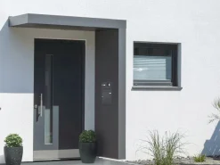 Gutta Rechteckvordach BS PLUS 200 Seite R BK Anth. Klingel Sprechanlage Kamera