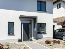 Gutta Rechteckvordach BS PLUS 160 Seite R BK Edel. Klingel Sprechanlage Kamera