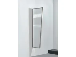 Gutta Seitenblende B2 Stegplatte Klar Edelstahloptik 175 cm x 60 cm x 45 cm