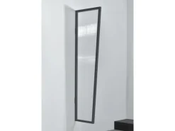 Gutta Seitenblende für B1 Polycarbonat Klar Anthrazit 200 cm x 60 cm x 45 cm