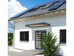 Gutta Vordach BS Timber-Line Echtholz Acrylglas rechteckig 200 cm