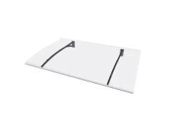 Gutta Vordach PT Secco Anthrazit Klar 150 cm x 90 cm x 22 cm