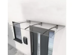 Gutta Vordach PT Secco Anthrazit 22 cm x 200 cm x 90 cm