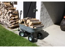 Haemmerlin Gartenwagen mit Kipper 4 x 4 Grau