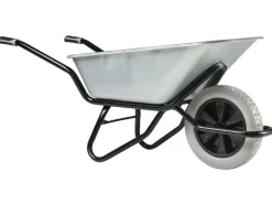 Haemmerlin Schubkarre Clipso Excellium 120 l Tiefmulde PU-Rad Verzinkt