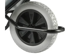 Haemmerlin Schubkarre Clipso Excellium 120 l Tiefmulde PU-Rad Verzinkt