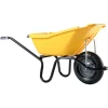 Haemmerlin Schubkarre Pick Up 110 l Gelb Kunststoffmulde Luftrad
