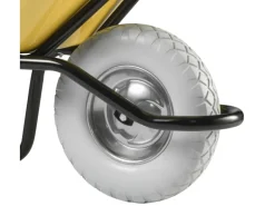 Haemmerlin Schubkarre Pick Up 110 l Gelb Kunststoffmulde PU-Rad