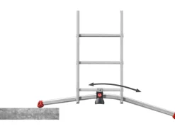 Hailo Alu-Mehrzweckleiter S120 Pro 427 cm x 149 cm x 217 cm Aluminium