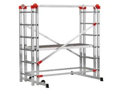 Hailo Alu-Multifunktionsgerüst G60 Aluminium 324 cm x 170 cm x 120 cm