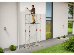 Hailo Alu-Multifunktionsgerüst G60 Aluminium 324 cm x 170 cm x 120 cm