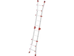 Hailo Alu-Multifunktionsleiter M80 Aluminium 135 cm x 49 cm x 88 cm