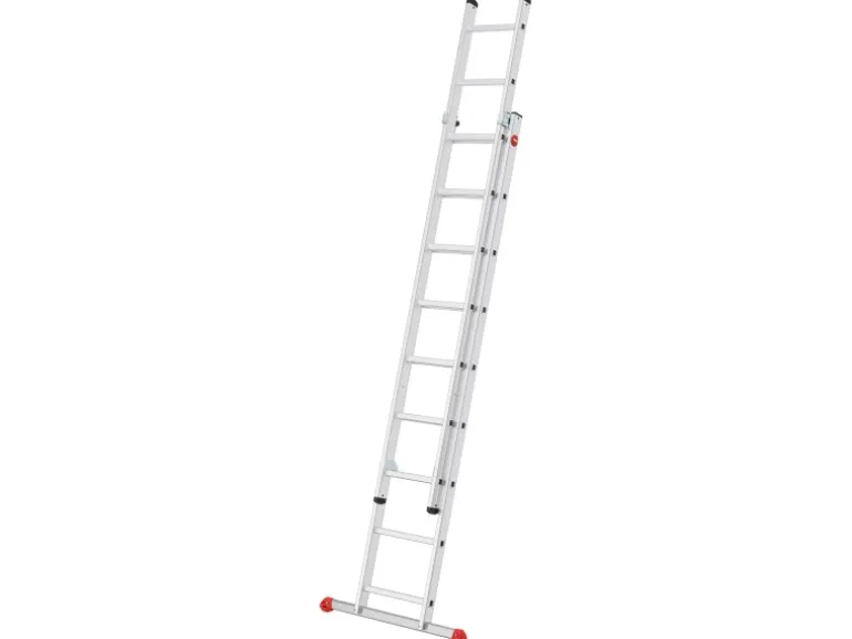 Hailo Alu-Schiebeleiter S80 ProfiStep Duo 409 cm x 85 cm x 109 cm Aluminium
