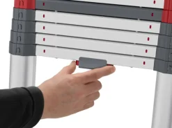 Hailo Alu-Teleskopleiter T100 FlexLine 265 cm x 46 cm x 100 cm Aluminium