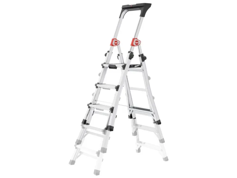 Hailo Alu-Teleskop-Stehleiter TL100 TopLine 173 cm x 52 cm x 101 cm Aluminium