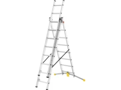 Hailo HobbyLot Alu-Kombileiter 2x8+1x9 Sprossen