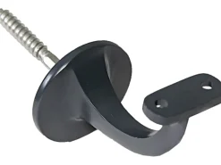 Handlaufkonsolen Anthrazit aus Aluminium für Ø 52 mm Holzhandlauf