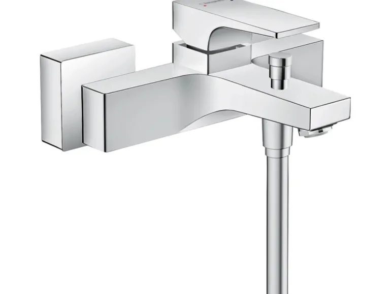 Hansgrohe Einhebel-Wannenarmatur Metropol Aufputz mit Hebelgriff Chrom