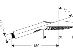 Hansgrohe Handbrause Raindance Select E 120 3jet Weiß-Chrom