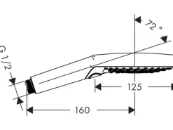 Hansgrohe Handbrause Raindance Select S 120 3jet mit 3 Strahlarten Chrom