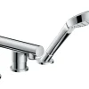 Hansgrohe 3-Loch Einhebel-Wannenrandarmatur Talis S mit Secuflex Chrom