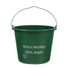 Haus- und Garteneimer 12 l Grün "Unkraut an Selbstpflücker, kostenlos abzugeben"