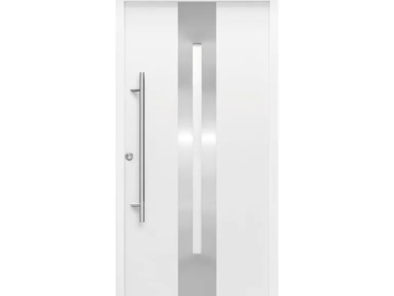 Haustür Thermospace Dublin Prime 100 cm x 210 cm Weiß Anschlag L