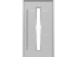 Haustür Thermospace Milano Prime 100 cm x 210 cm Grau Anschlag L