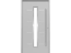 Haustür Thermospace Milano Prime 100 cm x 210 cm Grau Anschlag R