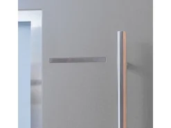 Haustür Thermospace Milano Prime 100 cm x 210 cm Grau Anschlag R