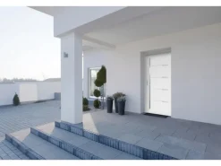 Haustür Thermospace Oslo Prime 110 cm x 210 cm Weiß Anschlag L
