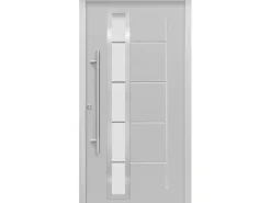 Haustür Thermospace Paris Prime 100 cm x 210 cm Grau Anschlag L