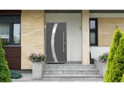 Haustür Thermospace Prag Prime 100 cm x 210 cm Anthrazit Anschlag R