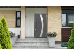 Haustür Thermospace Prag Prime 100 cm x 210 cm Anthrazit Anschlag L